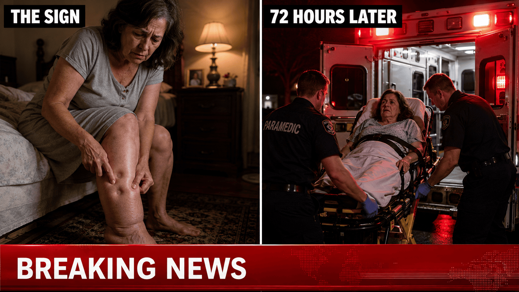 Her swollen legs, and the night the ambulance came